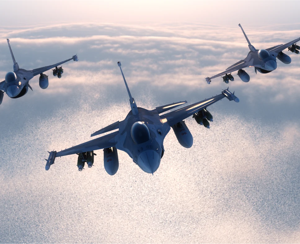 Industries 5 Two fighter jets – Specialty Machine works with the Aerospace industry.