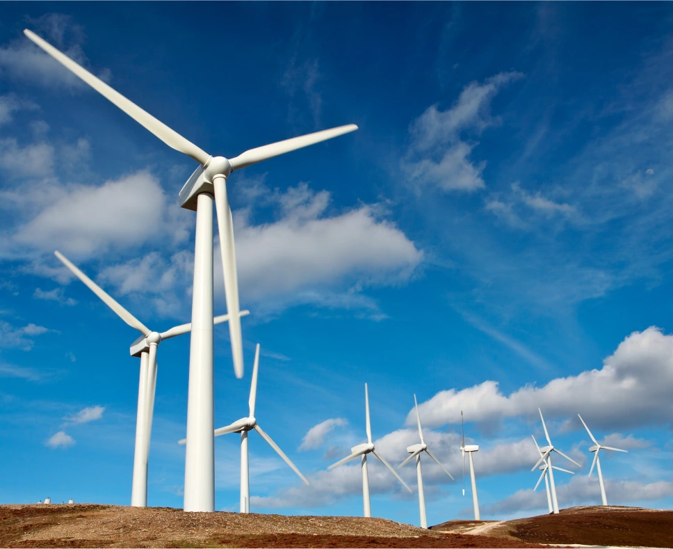 Industries 6 Ten wind turbines – Specialty Machine works with the Energy industry.